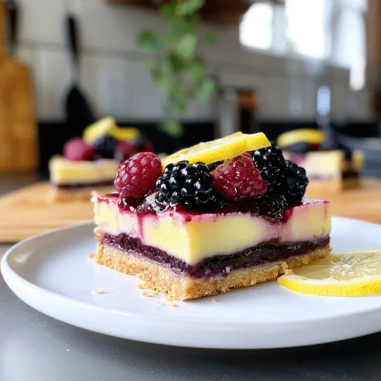 Blackberry Lemon Bars