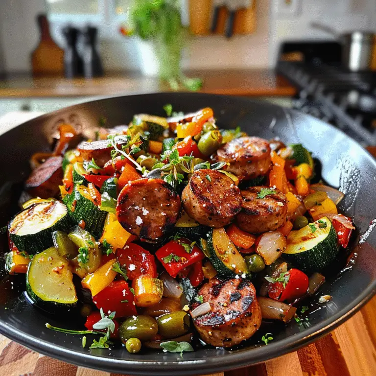 Sausage and Vegetables Dish