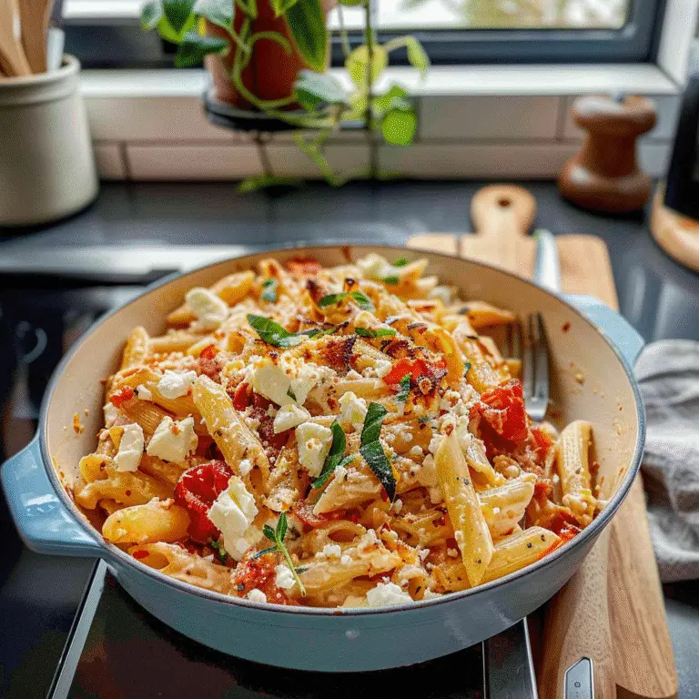 Baked Feta Pasta Dish