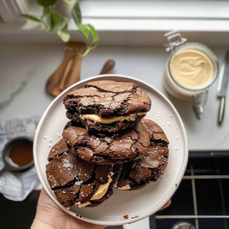 Brownie Cookie Dough Sandwich Cookies