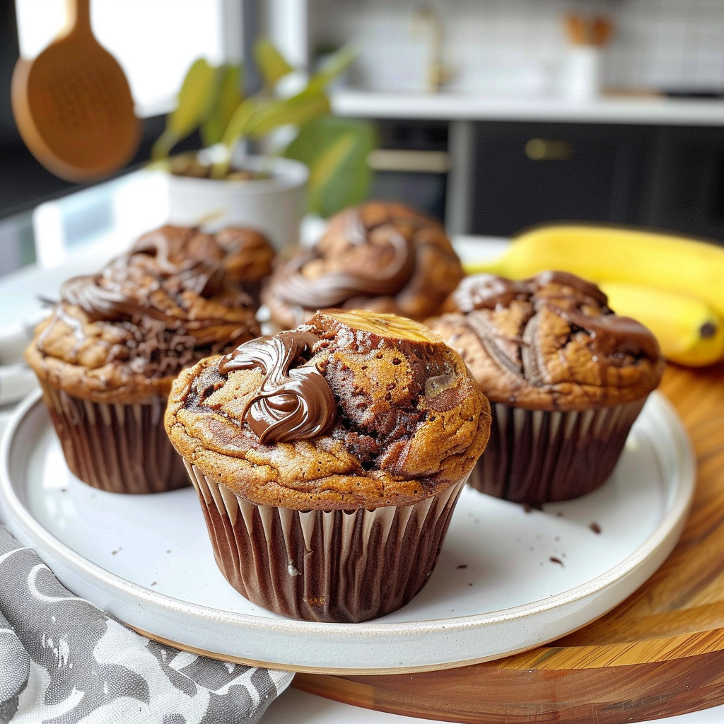 Nutella Banana Muffins