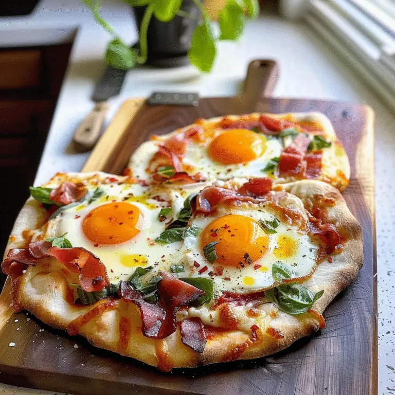 Breakfast Pizza with Eggs