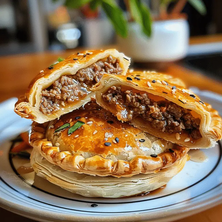 Chinese Crispy Meat Beef Pies