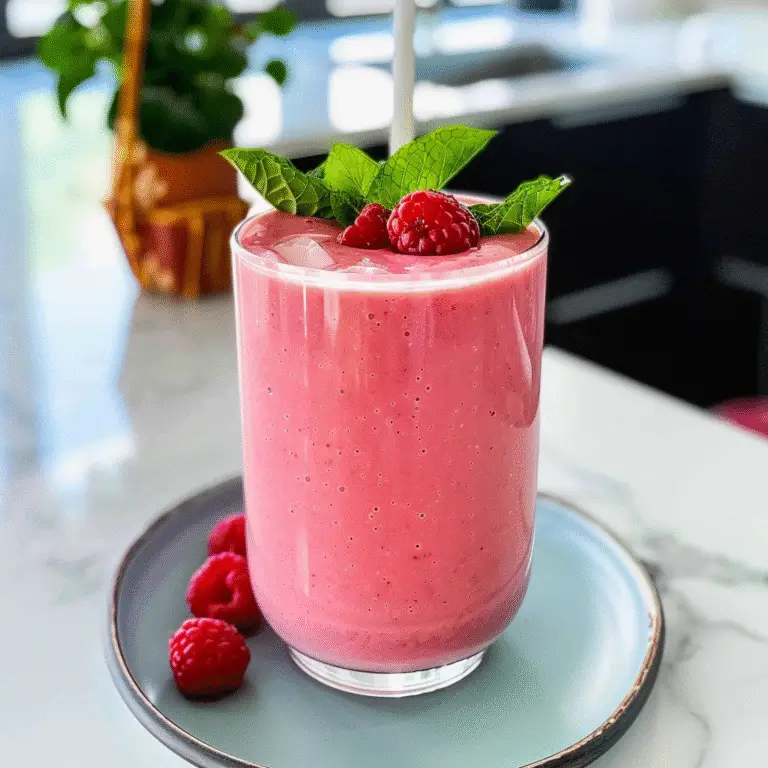 Peach Raspberry Smoothie