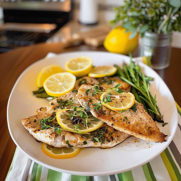 Lemon Herb Tilapia Dish