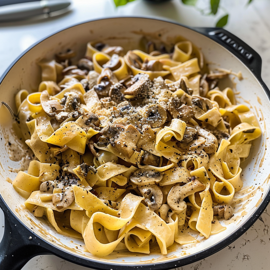 Creamy Mushroom Pasta Dish