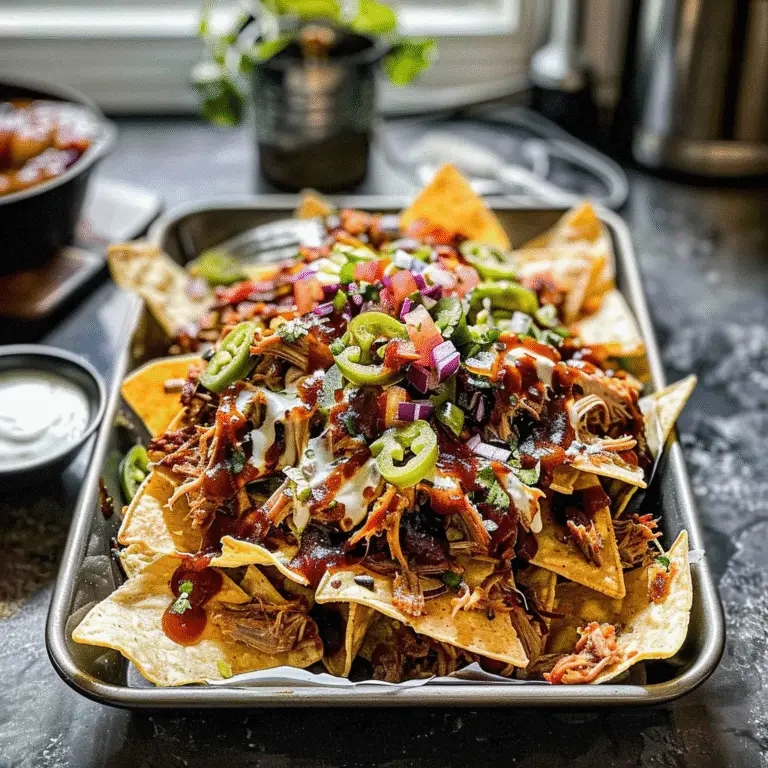 BBQ Pulled Pork Nachos Delight