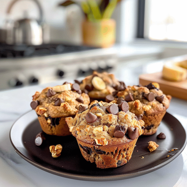 Delicious Banana Chocolate Chip Muffins