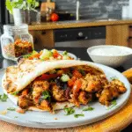 Savory Chicken Shawarma Served Fresh