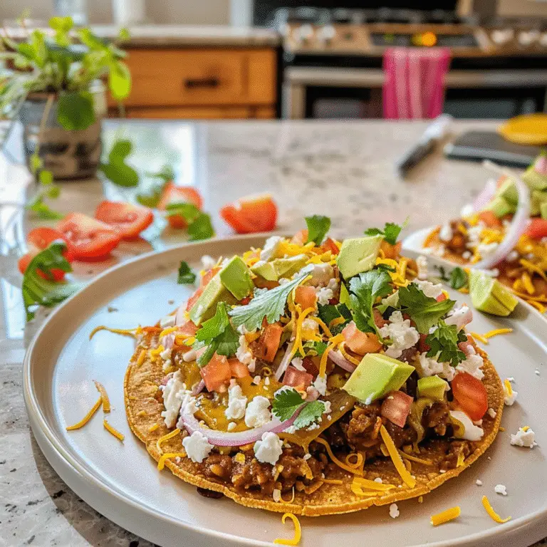 Breakfast Bean and Cheese Tostadas