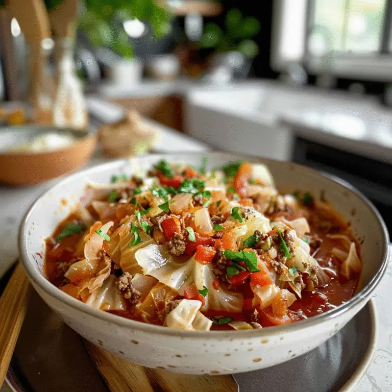 Stuffed Cabbage Soup for Comforting Meals