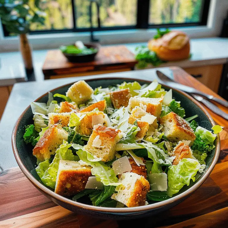 Caesar Salad Fresh Ingredients