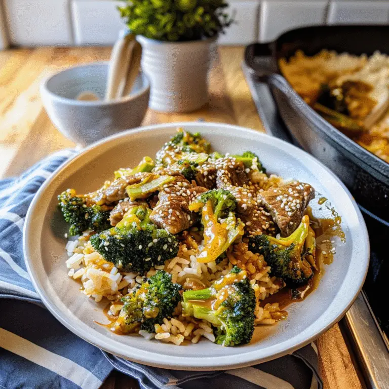Teriyaki Beef and Broccoli Dish