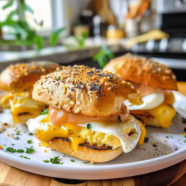 Breakfast Egg and Cheese Sliders