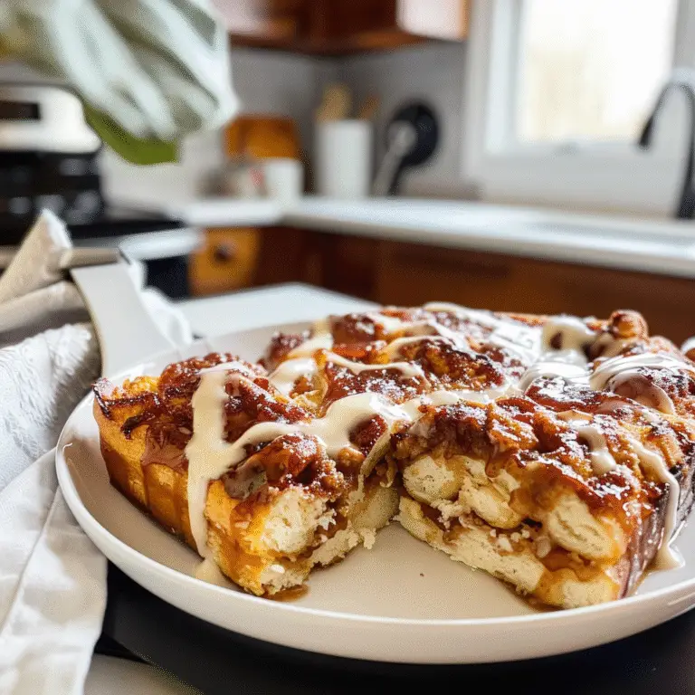 Breakfast Cinnamon Roll Casserole