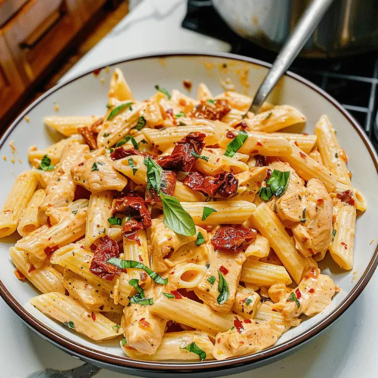 Creamy Chicken Pasta with Sun-dried Tomatoes
