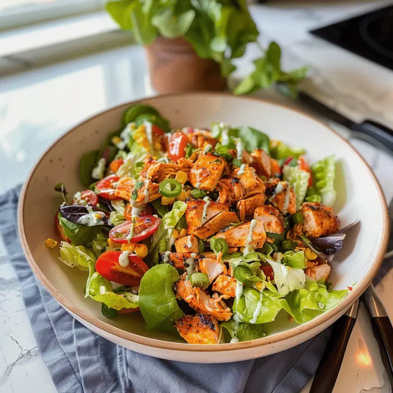 Buffalo Chicken Salad in a Bowl