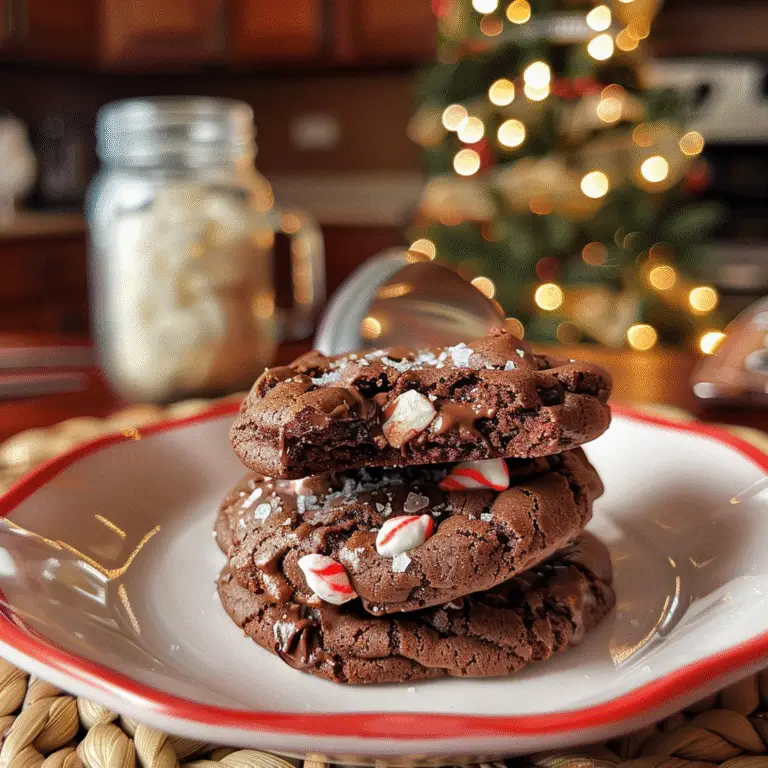 Chewy Chocolate Mint Cookies