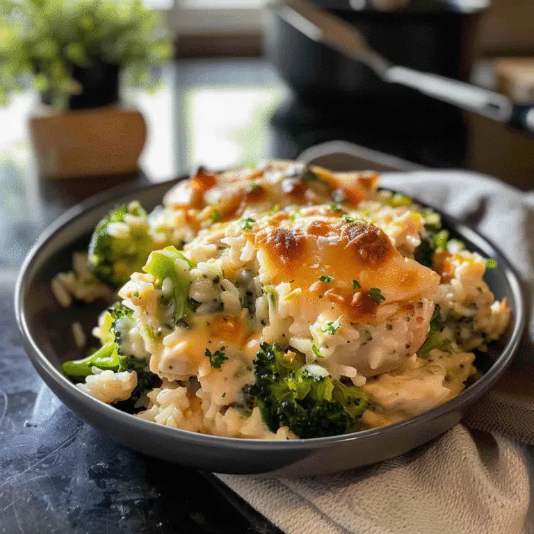 Chicken Broccoli Rice Cheese Casserole