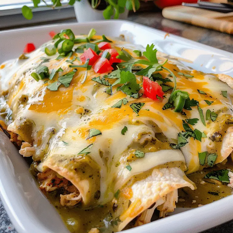 Chicken Enchiladas with Green Sauce