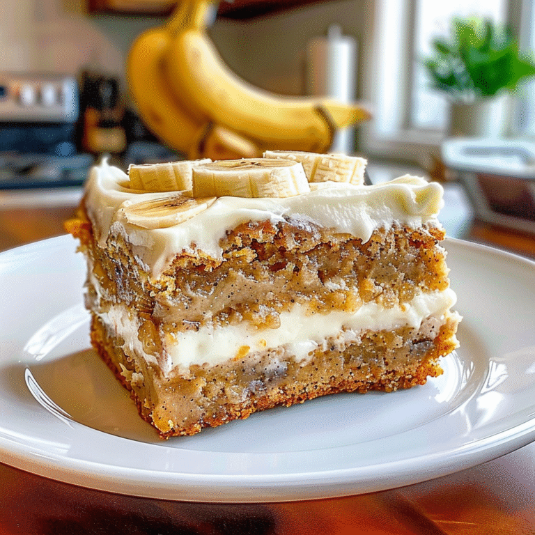 Delicious Banana Bars with Cream Cheese Frosting