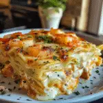Garlic Butter Shrimp Scampi Lasagna