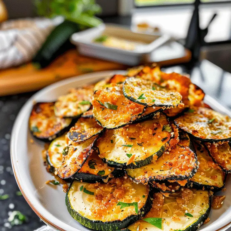 Crispy Zucchini Chips Ready to Enjoy