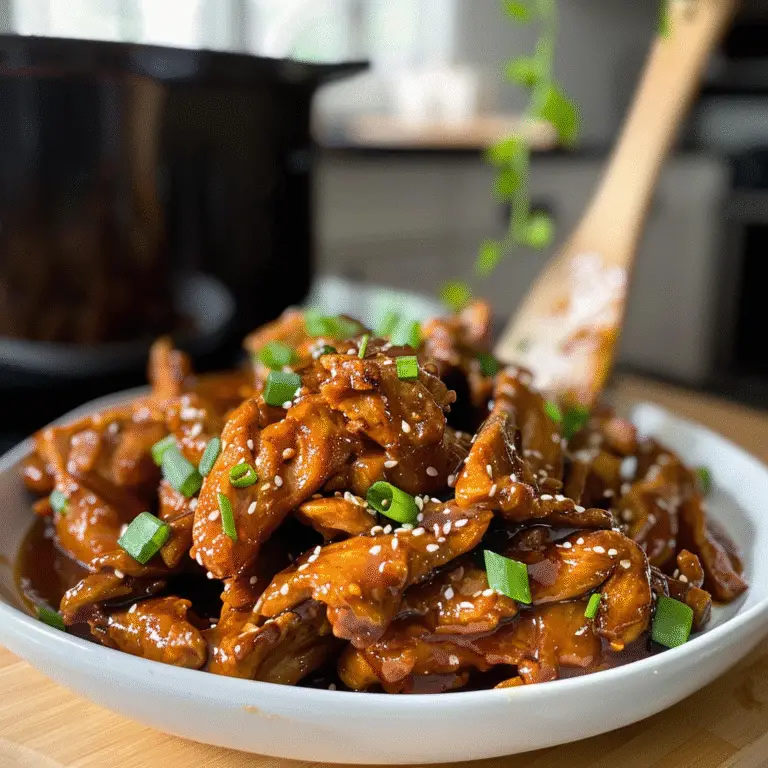 Slow Cooker Honey Garlic Chicken Dish