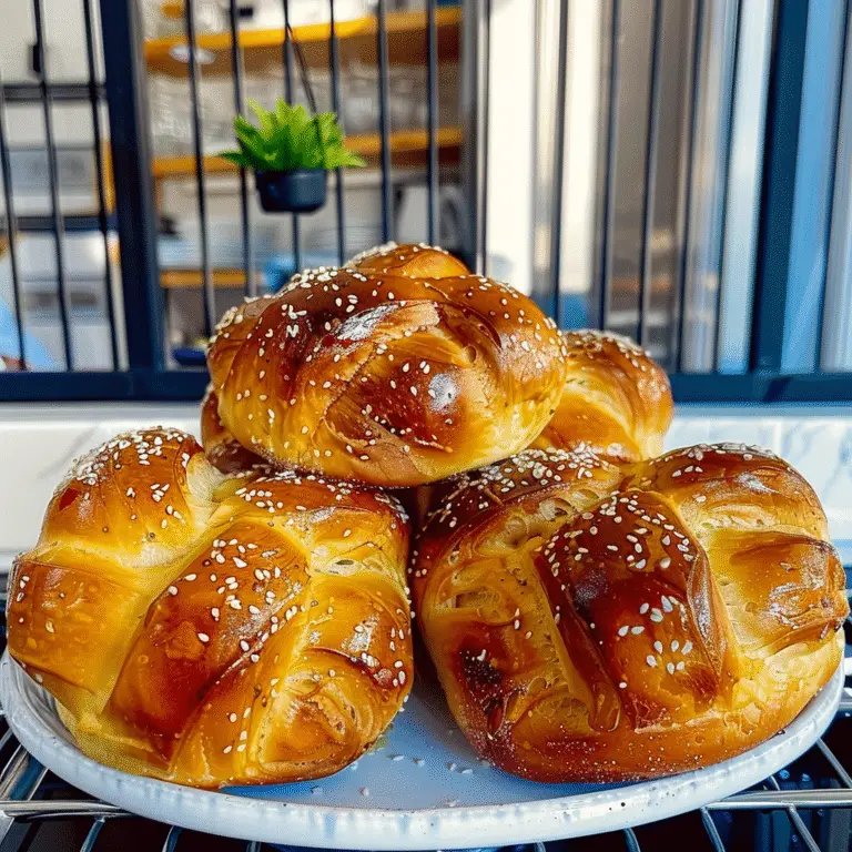 Homemade Brioche Buns Fresh Out of the Oven