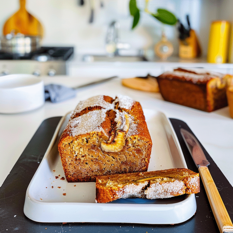 Cinnamon Banana Bread Freshly Baked