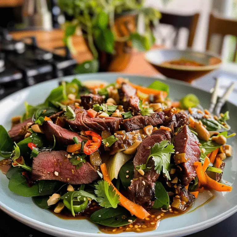 Thai Beef Salad Plated