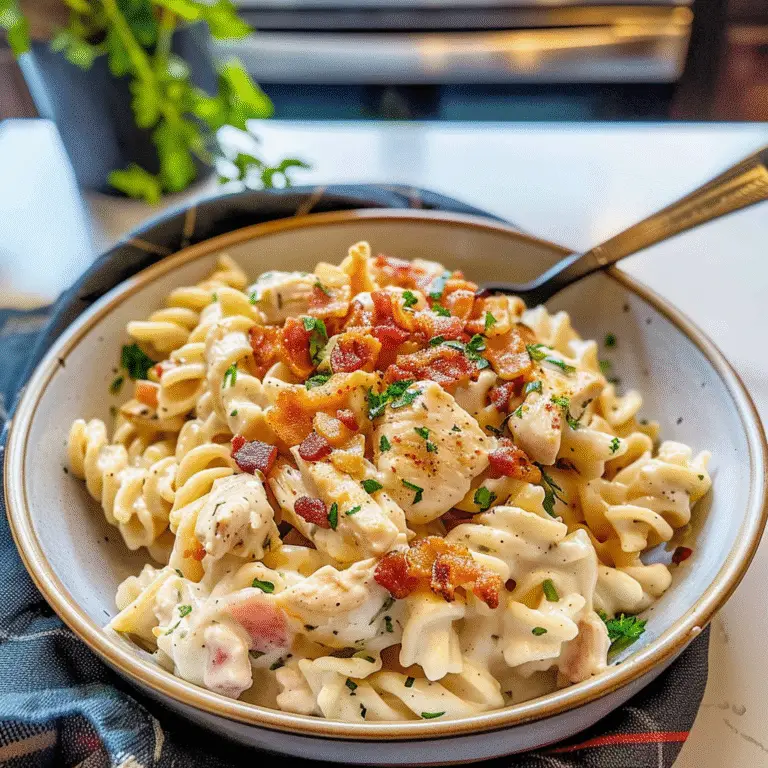 Chicken Bacon Ranch Pasta