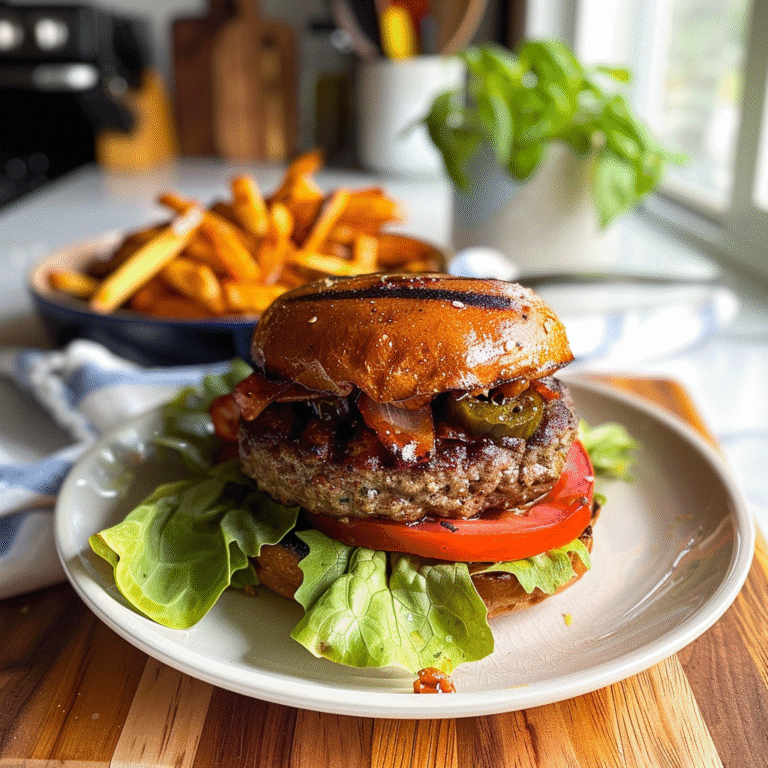 Homemade Burger Patty