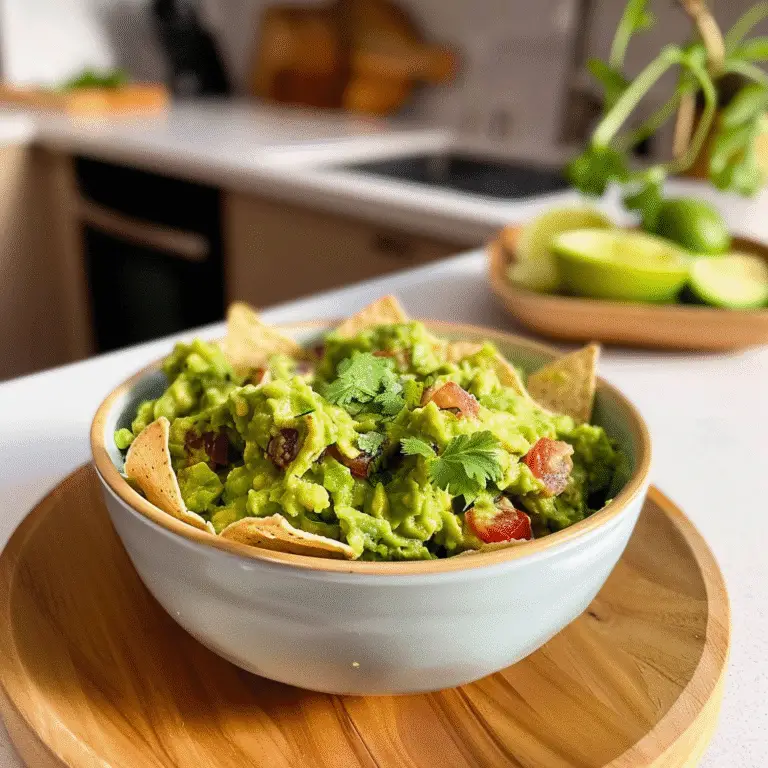 Perfectly Spicy Chipotle Guacamole