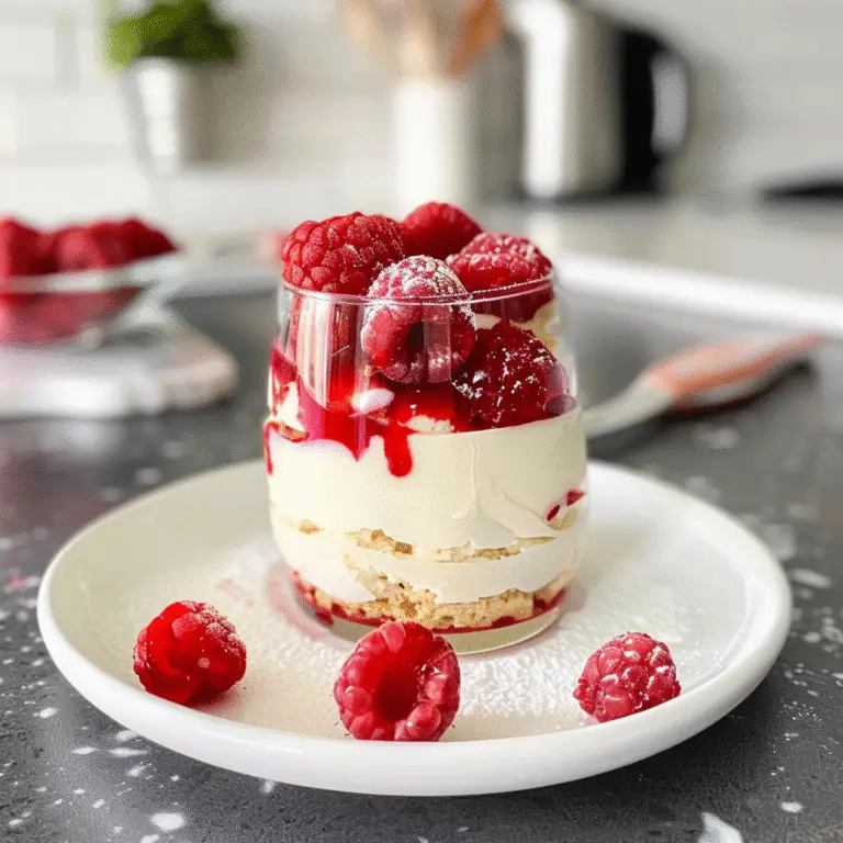 White Chocolate Raspberry Mousse