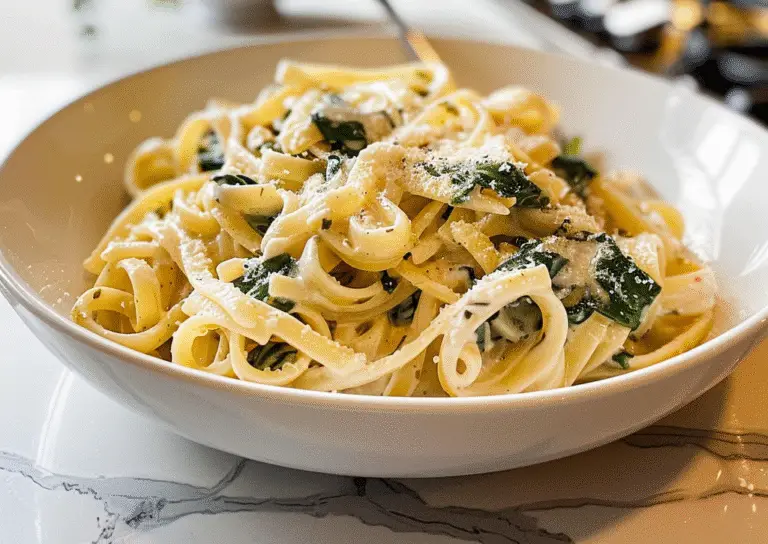 Spinach Artichoke Pasta Dish