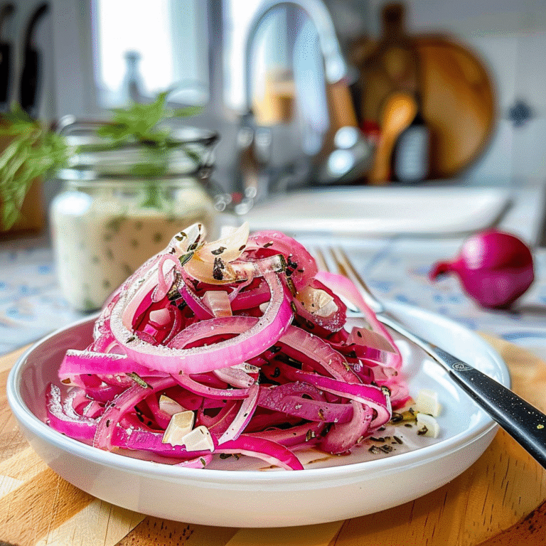 Pickled Red Onion in a Jar