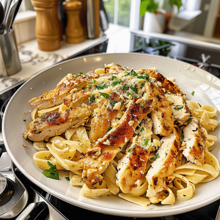 Garlic Parmesan Chicken Pasta