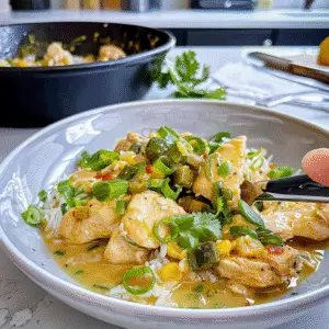 Green Chili Chicken Dish