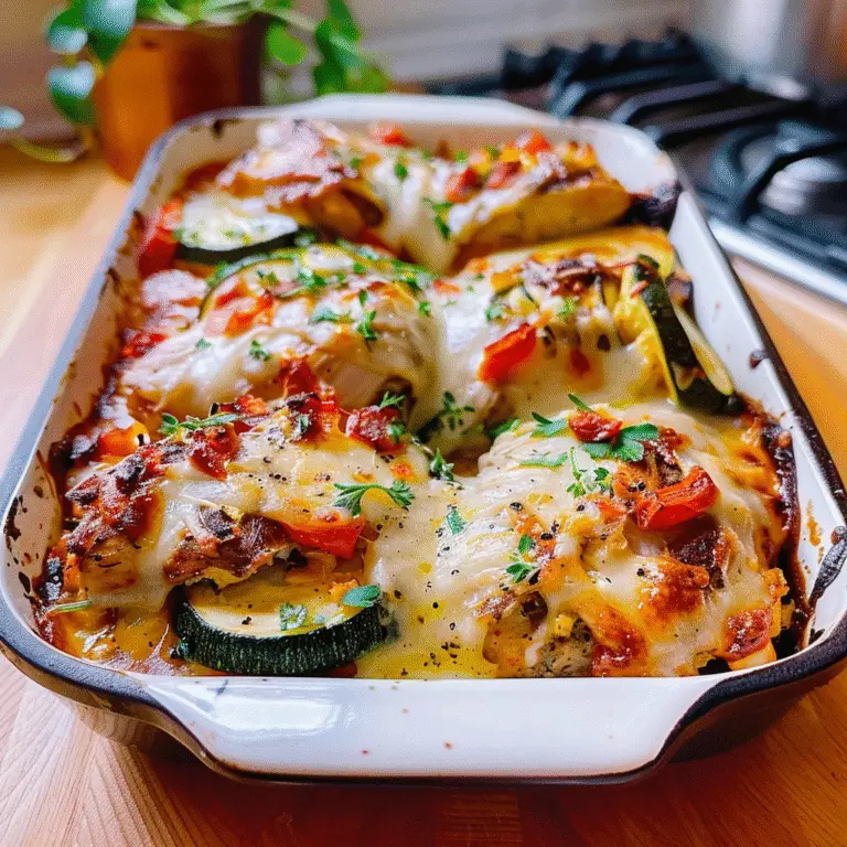Delicious Chicken Zucchini Bake
