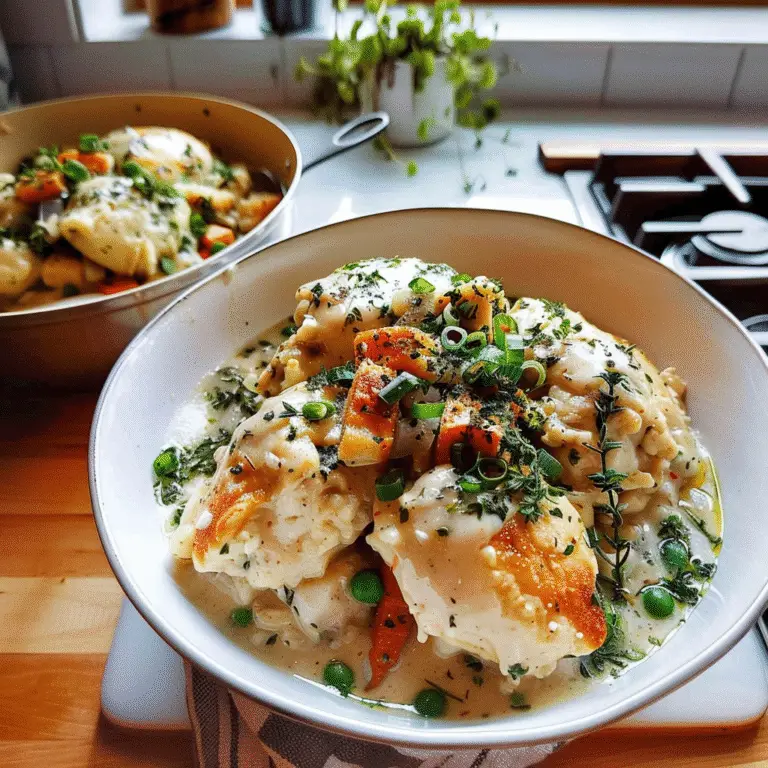 Chicken and Dumplings Dish