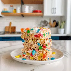 Fruity Pebbles Rice Crispy Treats