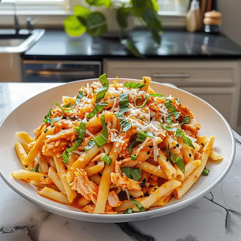 Buffalo Chicken Pasta Dish