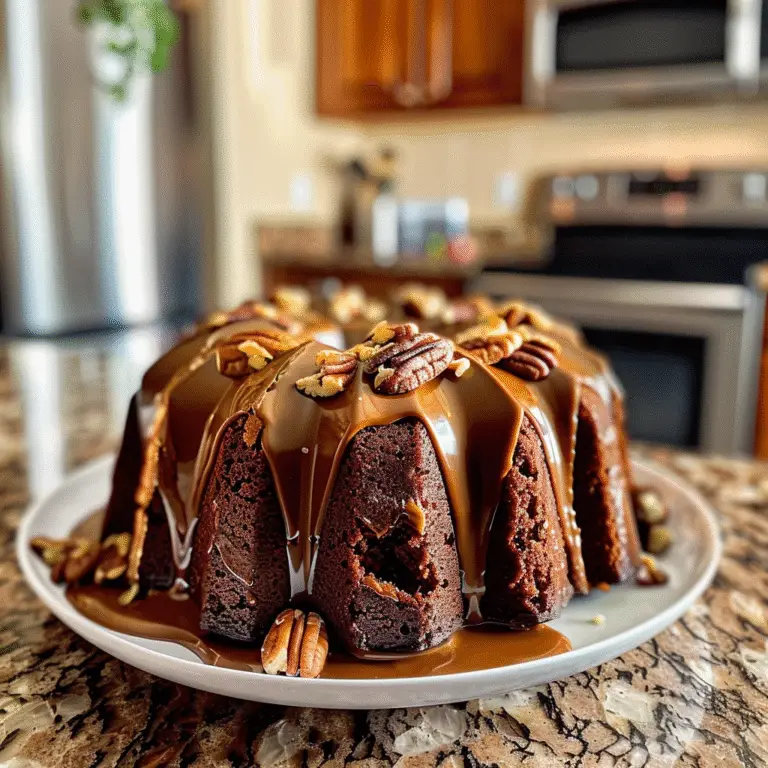 German Chocolate Pecan Pound Cake