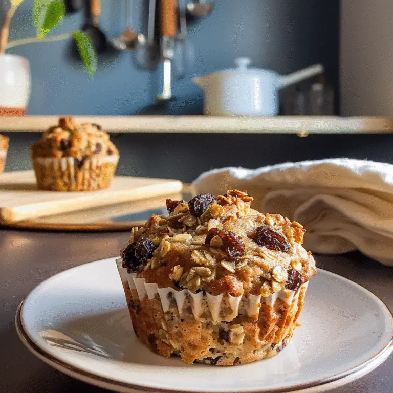 Raisin Bran Muffins Fresh Out of the Oven