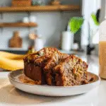 Homemade Banana Bread Slice