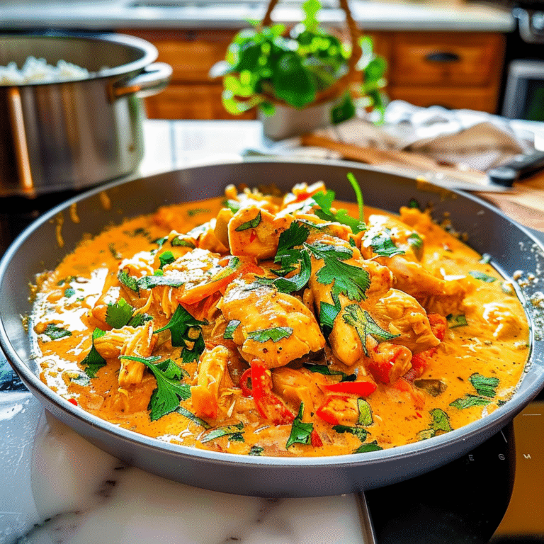 Thai Coconut Curry Chicken Dish