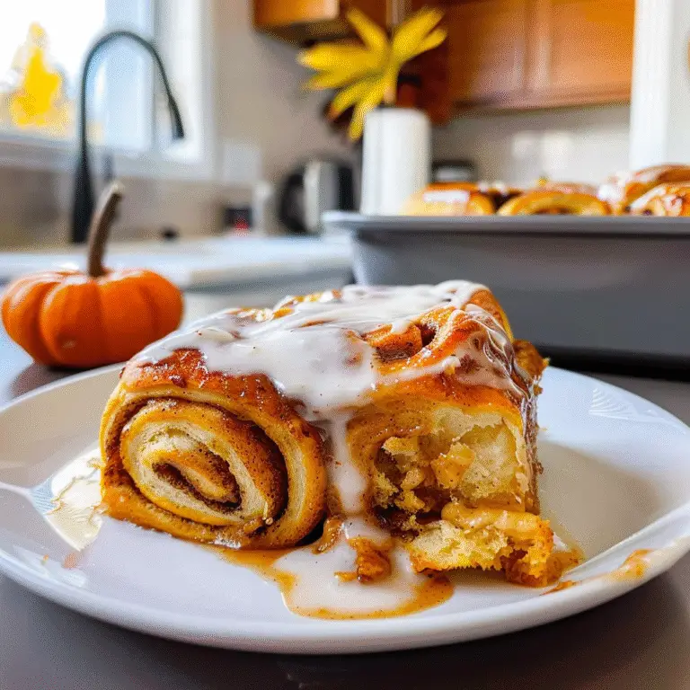 Pumpkin Cinnamon Rolls Freshly Baked