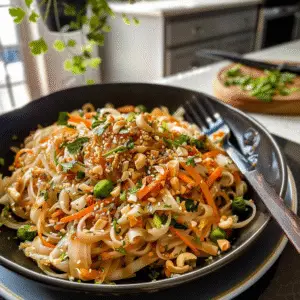 Rice Noodles Dish