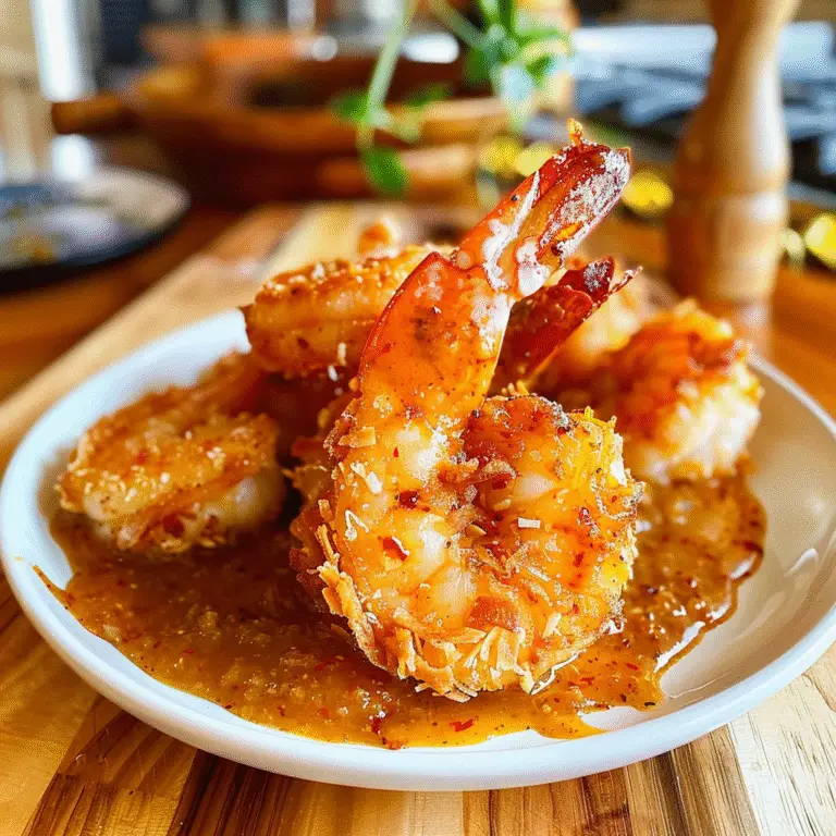 Coconut Shrimp Plated with Sweet Chili Mayo